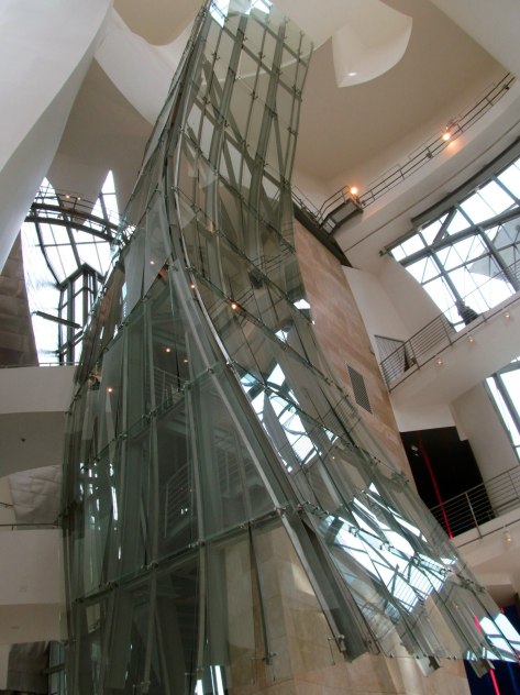 Elevator inside the Guggenheim